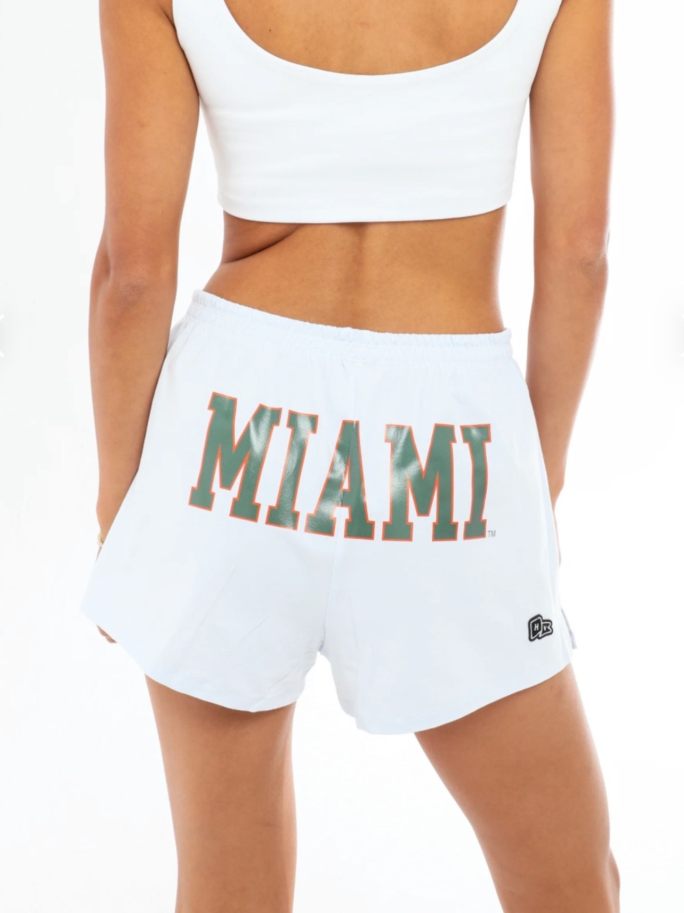 Hype and Vice Miami White P.E. Athletic Shorts NWT